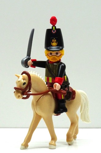 Garde chevalier noir - chevalier, hussard